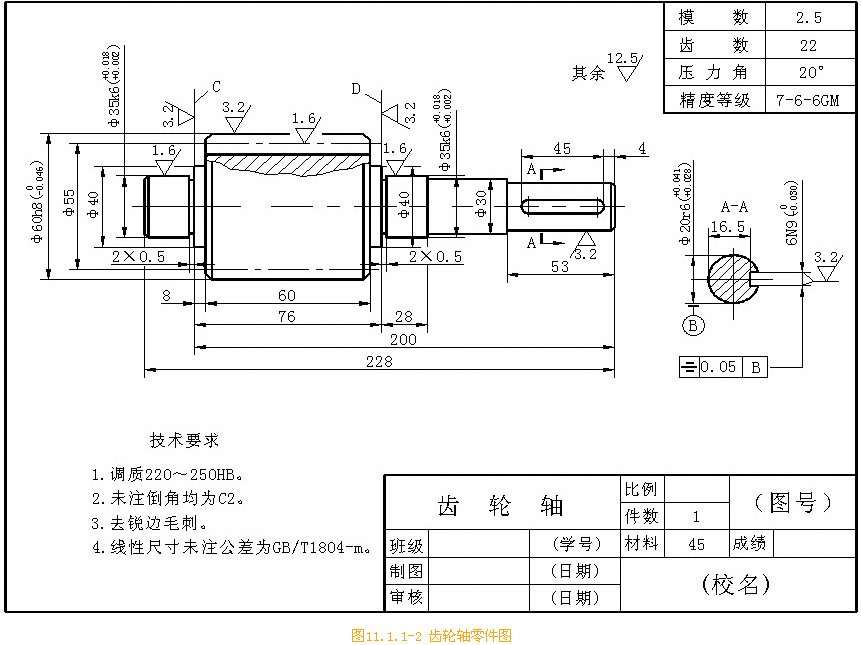 大小及技术要求的图样,是直接指导制造和检验零件的重要技术文件